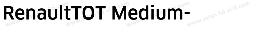 RenaultTOT Medium字体转换
